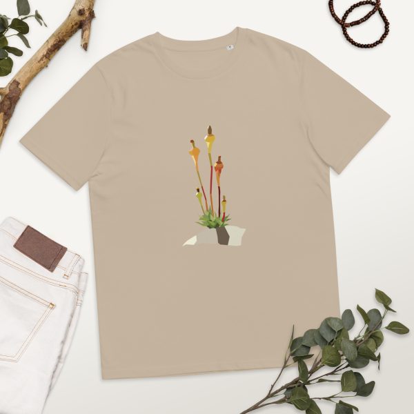 unisex organic cotton t shirt desert dust front 658155c349313